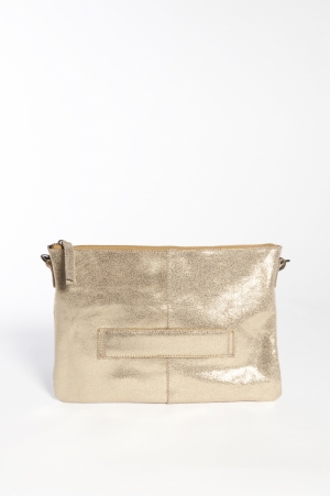 PCTABBY LEATHER CLUTCH FC 181871 Gold Col