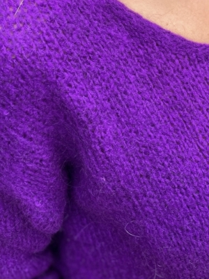 Sweater V-neck Clio Purple
