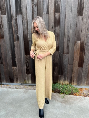 Jumpsuit Lilly Gold Glitter
