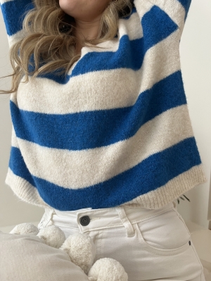 Knit Sally Blue Stripe