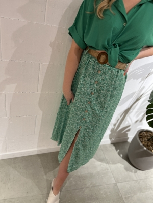 Skirt Oona Green Print