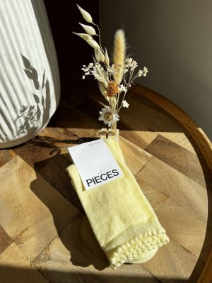 PCSEBBY GLITTER LONG SOCKS NOO 262436019 Pale