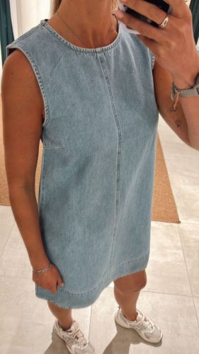 PCFLORA SL MINI DENIM DRESS NO 184718 Light Bl
