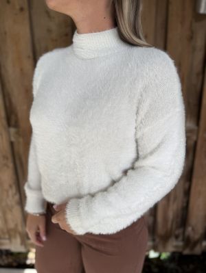 PCOVY LS MOCK NECK KNIT PWP BC 196342 Cloud Da