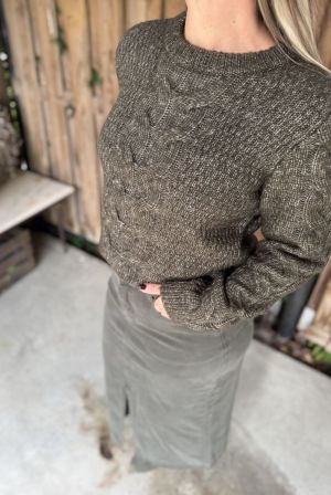 PCNINA LS O-NECK KNIT NOOS BC 191439 Forest N