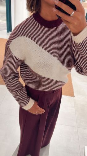 PCLINNA O-NECK LOOSE KNIT PWP 188938001 Tawny