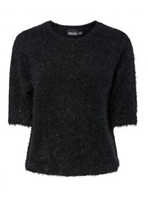 PCMIE SS O-NECK KNIT 179276 Black