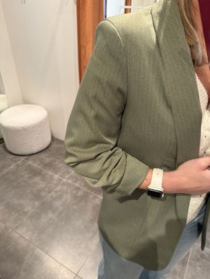 PCBOSELLA 3/4 PINSTRIPE BLAZER 209693001 Deep