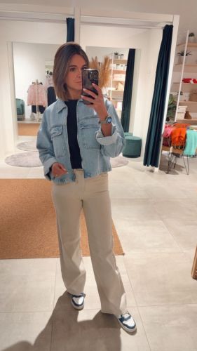 PCRATE DENIM JACKET 184718 Light Bl