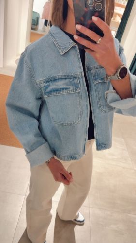 PCRATE DENIM JACKET 184718 Light Bl