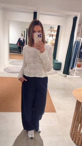 PCBIRA LS BOATNECK KNIT BC 213071 Egret