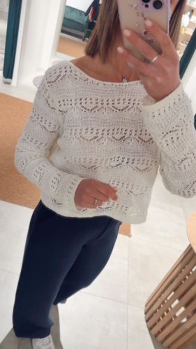 PCBIRA LS BOATNECK KNIT BC 213071 Egret