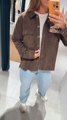 PCEFFI LS  CORDUROY SHIRT WVN 302664 Hot Fudg