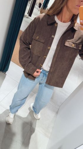 PCEFFI LS  CORDUROY SHIRT WVN 302664 Hot Fudg