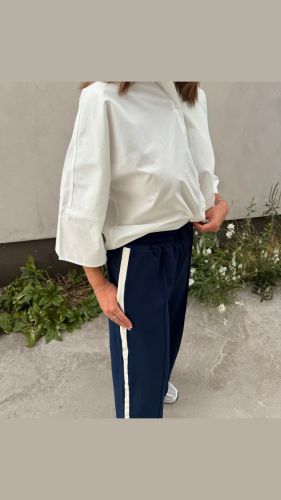 VICLUA HW WIDE TRACK PANTS - N 227515001 Navy