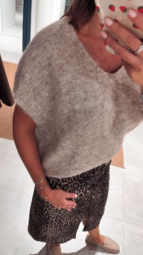 PCALLIE SL V-NECK KNIT VEST NO 292559001 Greig